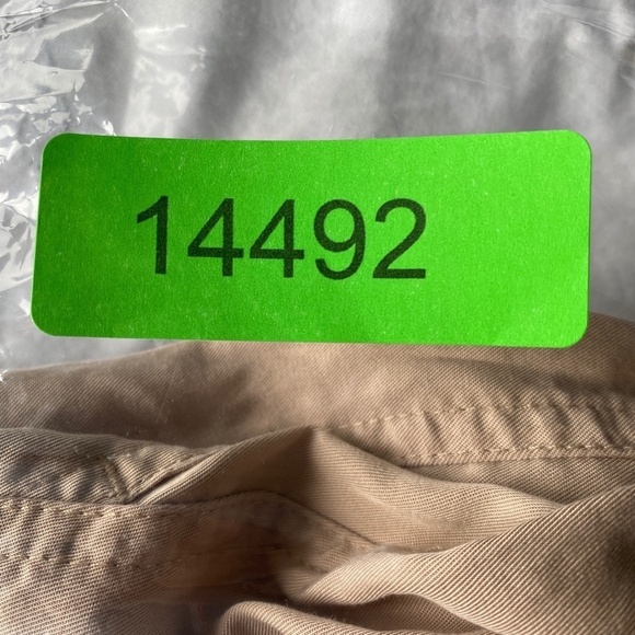 Garage 100% Tencel Light Tan Elastic High Waist Paper‎ Bag Jogger Pants XS - Picture 14 of 14